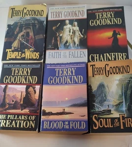 Terry Goodkind 6 Bücher Lot Schwert der Wahrheit Serie Fantasy Taschenbücher Romane - Bild 1 von 7