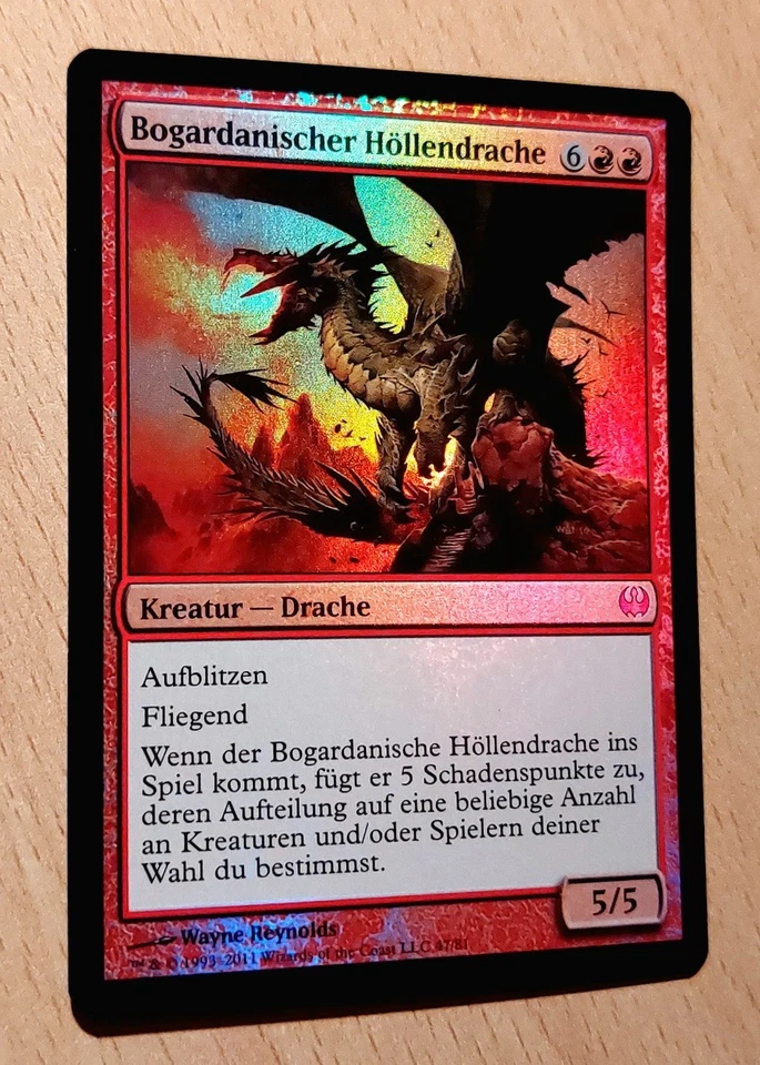 Mtg Magic: # FOIL # Bogardanischer Höllendrache,Bogardan Hellkite, DEUTSCH  - Bild 1 von 1