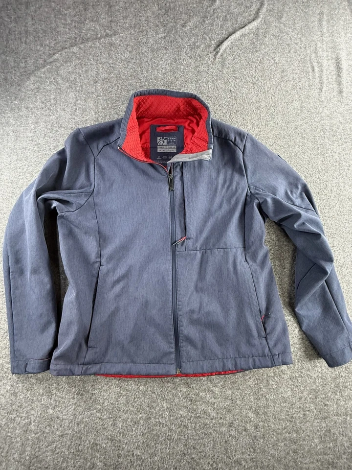 Chaqueta Softshell Chickfila Oobe Azul Equipo Empleado Cremallera Completa Talla GRANDE Uniforme Foto 1 de 4