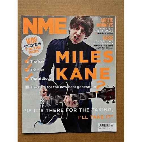 MILES KANE NME MAGAZINE JUNE 1 2013 - MILES KANE COVER WITH MORE INSIDE +oasis + - Image 1 of 2