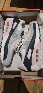 NIKE Air Max 90 Damen Sneaker Low Weiß Pink Gr:40 - Bild 1 von 2