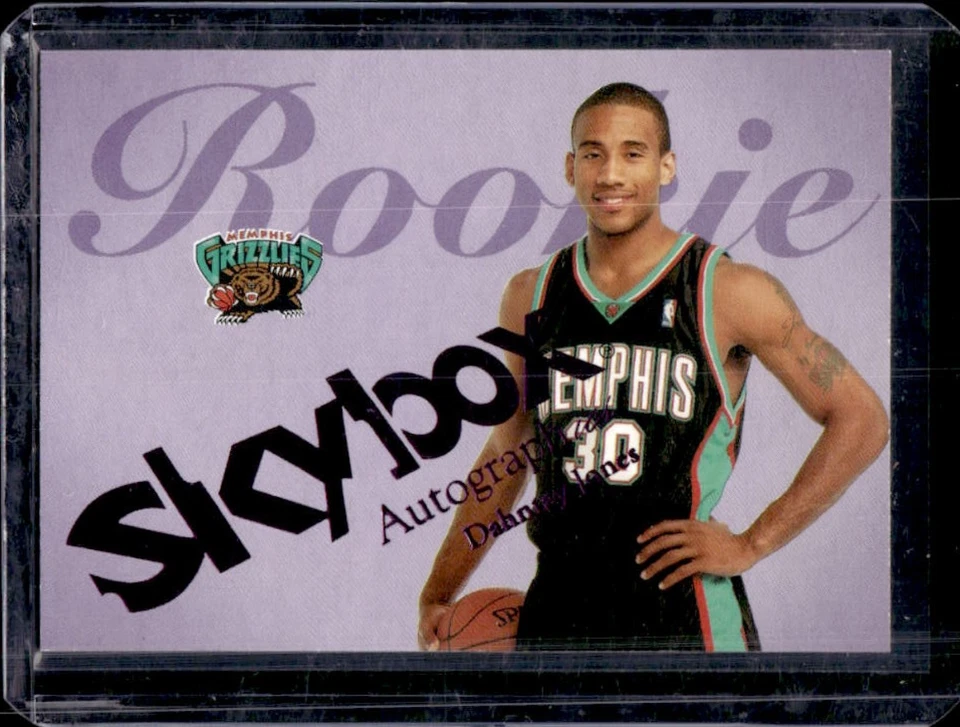 2003-04 Skybox Autographics Dahntay Jones Insignia Purple RC #7/25 Grizzlies - Image 1 of 2