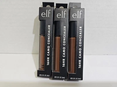 E.L.F. Elf 16HR Camo Full Coverage Matte Concealer 85858 Rich Ebony .2oz Ea 3 pc - Image 1 of 4