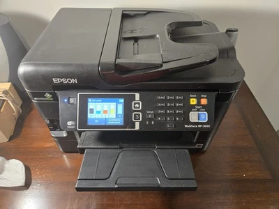 Epson WorkForce WF-3640 all-in-one color inkjet printer Teseted needs ink  - Image 1 of 4
