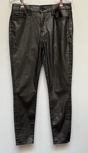 7 FOR ALL MANKIND Damenhose Kupfer Schimmer beschichtet glänzend braun Größe 28 - Bild 1 von 9