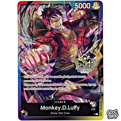 One Piece Card Monkey.D.Luffy Leader 3rd Anniversary Event 3 Brothers Pack - Bild 1 von 4