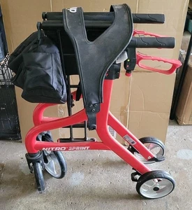 Drive Medical Nitro Sprint Foldable Rollator Walker w/Seat 102662RD-T Note*** - Picture 1 of 1