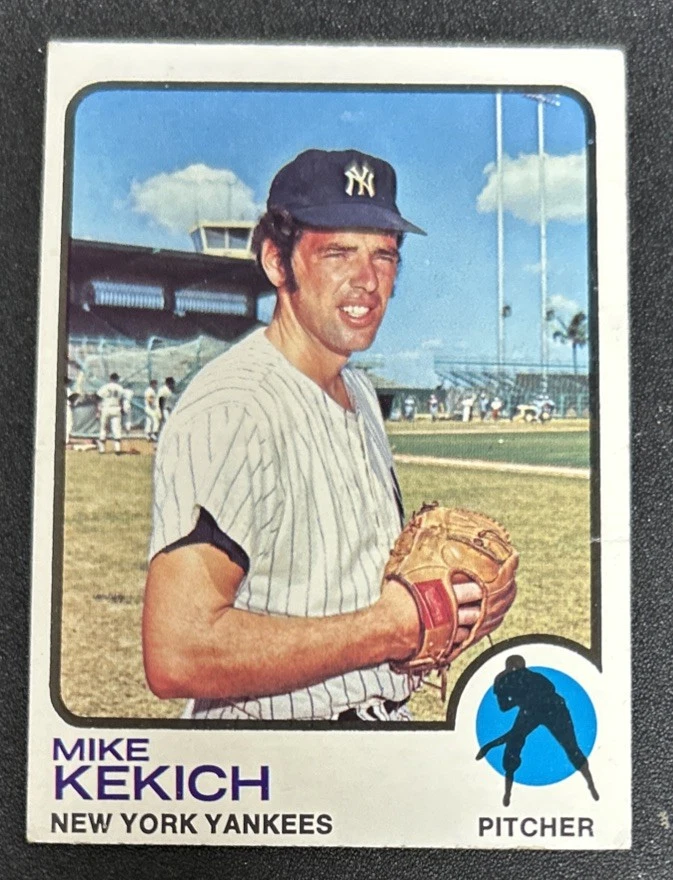 1973 Topps Mike Kekich Baseball Card #371 Yankees Pitcher GD/VG O/C - Image 1 of 2