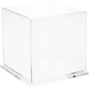 Plymor Clear Acrylic Display Case with Clear Base, 5" x 5" x 5" - Picture 1 of 1