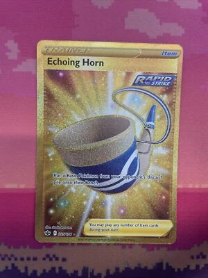 Pokemon Card Echoing Horn 225/198 Chilling Reign Secret Rare Near Mint  - Image 1 of 2
