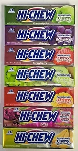 Hi-Chew Japanese Chewy Fruit Candy - 7 Pack Sampler - One Of Each Flavor - Picture 1 of 1