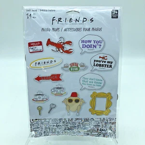 Friends Themed Photo Booth Props TV Show Birthday Party Supplies 14 Pcs Selfie - Picture 1 of 13