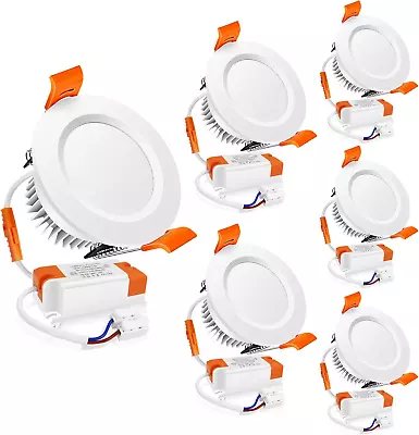 3W Dimmable LED Downlight Kit, 2 Inch Recessed Ceiling Lights, 6 Pack - 3000K Wa - Image 1 of 4