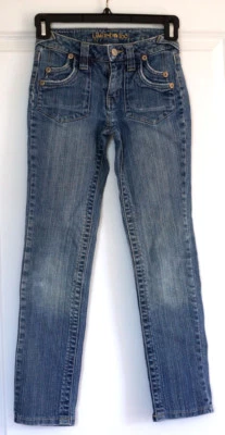 Девочки LIMITED TOO просто низкий украшенный карман джинсы, размер 10 обычный, EC! - Изображение 1 из 4