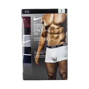 BNT X3 PANTALONES CORTOS NIKE AIR MAX SWOOSH BOXER INFORMALES TRONCO ALGODÓN DEPORTE BREIFS DRI-FIT - Imagen 1 de 2