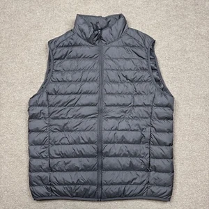 Uniqlo Men's Vest Size L Full Zip Sleeveless Puffer Down Lightweight Performance - Picture 1 of 10