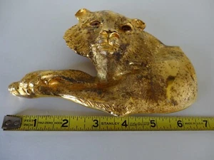 RARE OUTRAGEOUS CHRISTOPHER ROSS 1981 LION BUCKLE (7 in x 4 1/2 in) - Picture 1 of 9