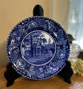 Staffordshire Blue Transferware "The Hermitage" Rowland & Marsellus PLATE - Picture 1 of 8