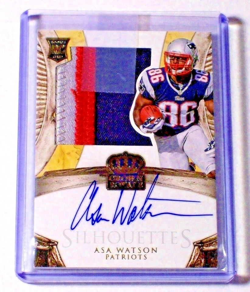 2014 Crown Royale Gold Rookie Jersey Patch Autograph Asa Watson /49 NC State RC - Image 1 of 1