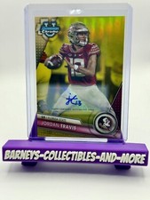 JORDAN TRAVIS 2023 Bowman Chrome University Yellow Refractor AUTO Card # 29/75