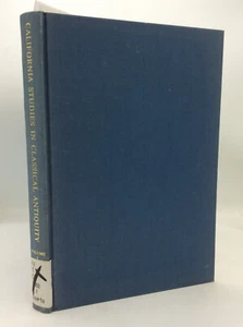 CALIFORNIA STUDIES IN CLASSICAL ANTIQUITY - 1968 - Vol 1 - Horace - Pompey - Imagen 1 de 6