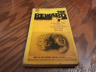 The Reward by Michael Barrett 1956 Gold Medal Books K1577 Movie Max Von Sydow - Imagem 1 de 4