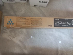 Genuine Ricoh MP C2503S CYAN TONER CARTRIDGE PART NO. 841935 MP C2003 2503S - Bild 1 von 3