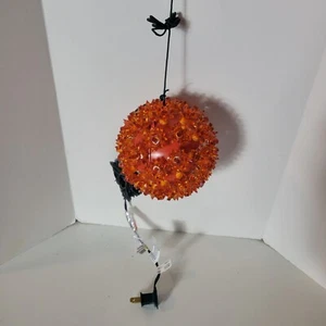 Vintage-Inspired Decorative Outlet Orange Decorative Starburst Lighted Sphere - Picture 1 of 4