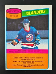 1980-81 O-Pee-Chee #204 Mike Bossy Team Leaders New York Islanders OPC (REF1) - Bild 1 von 2
