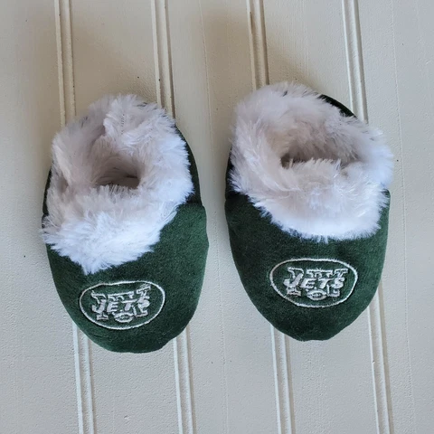 NFL New York Jets Size 0 - 6 mo Slippers Baby Infant  ➡️ Measurements in Photo Cover