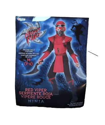 Disfraz de Halloween Red Viper Ninja Shadow Ninjas Night Fury, Niño Med 7-8 Foto 1 de 4