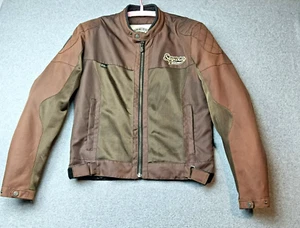Segura 70 Motorcycle Jacket Size L Unisex Brown Walt 100% Polyester Protections - Picture 1 of 24