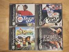 Lot of 4 Hot Shots UFC Tiger Woods Triple Play Sony PlayStation PS1