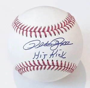 Pete Rose Signed Auto Rawlings OML Baseball w/Hit King Beckett Witness Reds - Picture 1 of 2