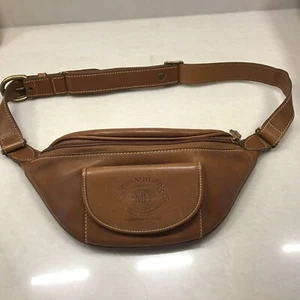 Vintage Ghurka Marley Hodgson No. 114 Hipsack Brown Leather Fanny Pack - Picture 1 of 8