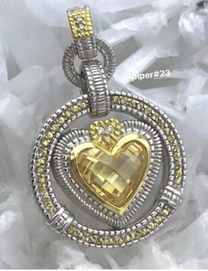 Judith Ripka JR TWO Canary Crystal & Diamond Anhänger - Bild 1 von 4