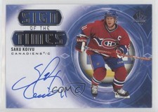 2020-21 SP Authentic Sign of the Times Saku Koivu #SOTT-SK Auto