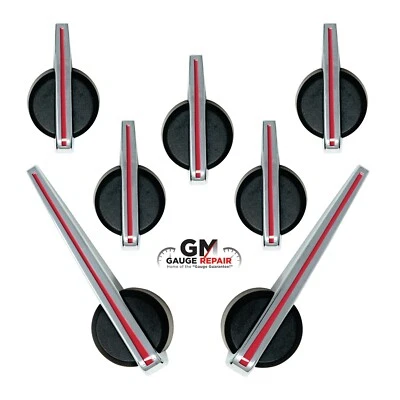 Escalade Premium Edition Gauge Cluster Needles for 2003-2013 GM Black Chrome Red - Image 1 of 4