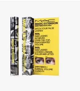Authentic MAC Cosmetics Magic Extension 5MM Fibre Mascara EyeLash Black 37 Fl Oz - Picture 1 of 4