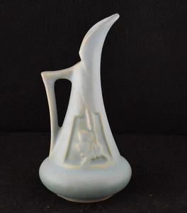 Roseville Pottery Sihouette Ewer Pitcher Aqua #716-6 - Picture 1 of 8