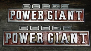 1 or Both Dodge Power Giant Emblem 957748 30125 Truck Script - Imagen 1 de 4