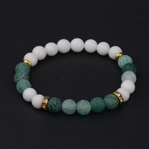 Fashion Women's Yoga Multi-color Bead Charm Agate Stretch Lovely Bracelets US - Picture 1 of 37