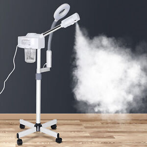 Facial Steamer Pro 2 in 1 5X Magnifying Lamp Hot Ozone Machine Spa Salon Beauty