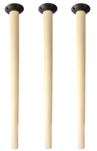 3x Tischbein Buche Holz schräg-stellbar Tischfuß Natur Bein Tisch 690 mm Set - Bild 1 von 7