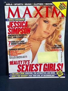 MAXIM MAGAZINE JUNE 2004 JESSICA SIMPSON COVER NEAR MINT - Imagen 1 de 2