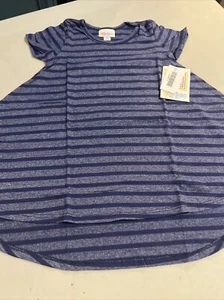 LuLaRoe Scarlett Dress Size 2 Blue Navy Striped #439 - Picture 1 of 5