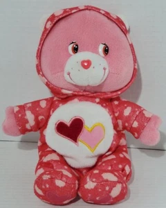 Care Bears 2015 Love A Lot Bear 8" Pajamas Plush Stuffed Animal Heart Toy  - Picture 1 of 4