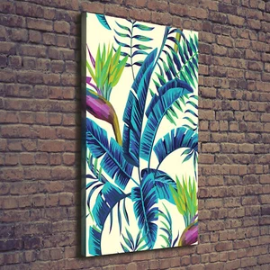 Tulup Canvas Print Wall Art 70x140 - Tropical leaves - Picture 1 of 6