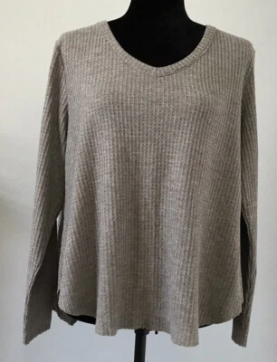 Camisa para dormir gris manga larga cuello en V talla XL xhilaration para mujer Foto 1 de 4