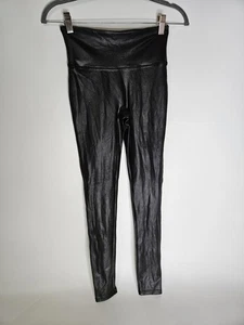 Spanx Größe SP Kunstleder Leggings für Damen - schwarz - Bild 1 von 4